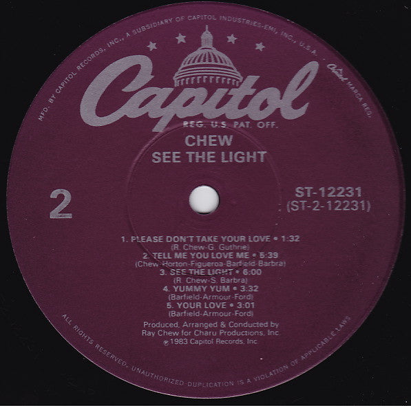 Chew - See The Light - LP