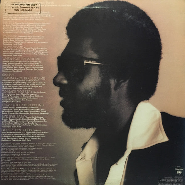 Vernon Burch - When I Get Back Home - LP