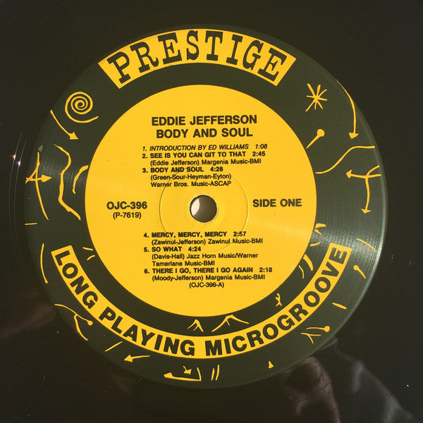 Eddie Jefferson - Body And Soul - LP