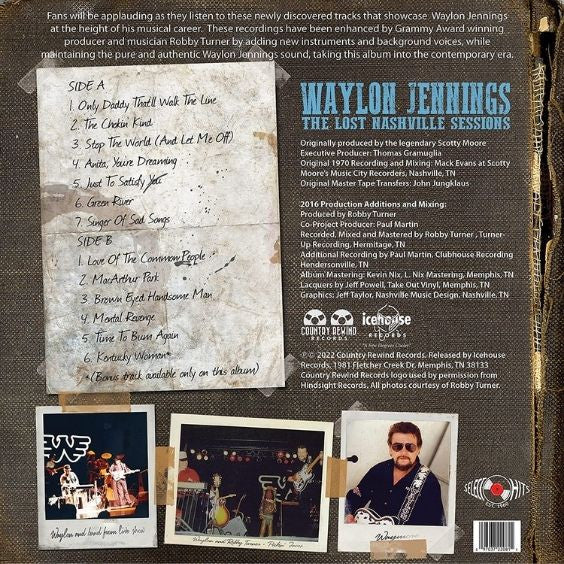 Waylon Jennings - The Lost Nashville Sessions - LP