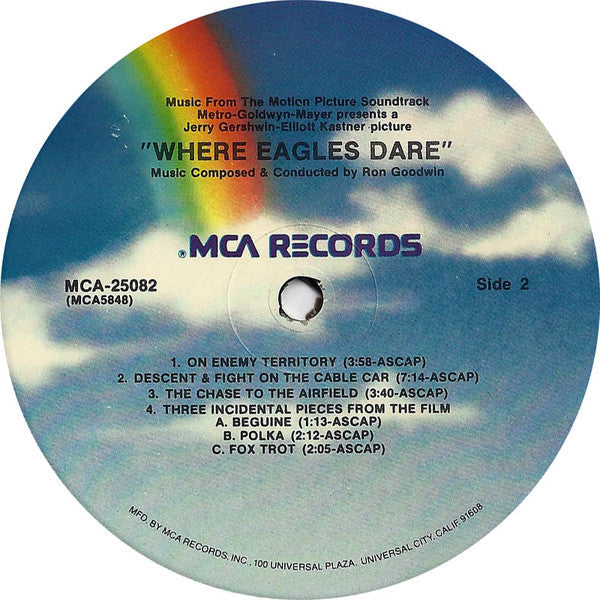 Ron Goodwin - Where Eagles Dare (Music From The Motion Picture Sound Track) - LP