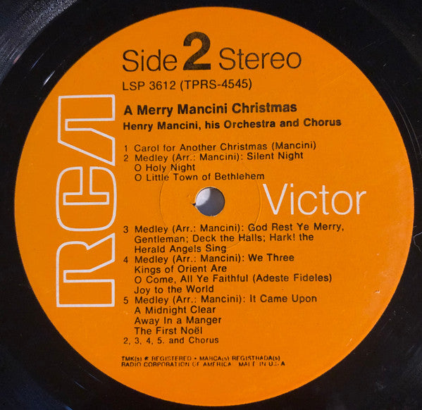 Henry Mancini And His Orchestra And Chorus - A Merry Mancini Christmas - LP