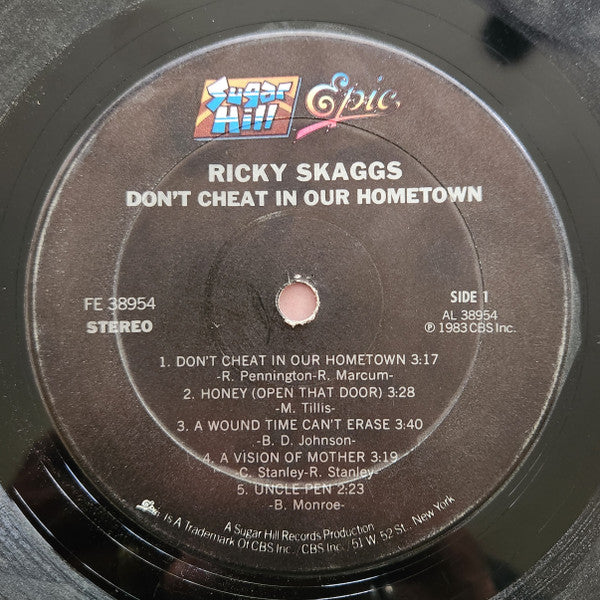 Ricky Skaggs - Don't Cheat In Our Hometown - LP