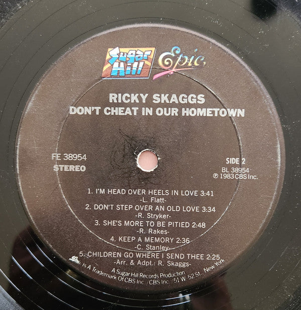 Ricky Skaggs - Don't Cheat In Our Hometown - LP