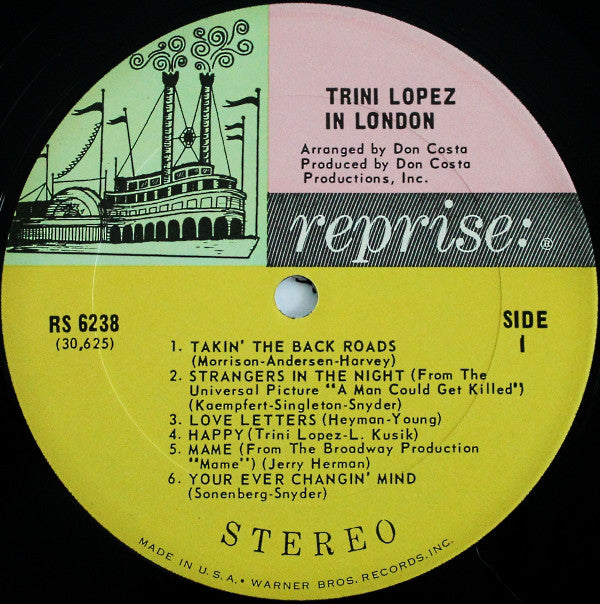 Trini Lopez - Trini Lopez In London - LP