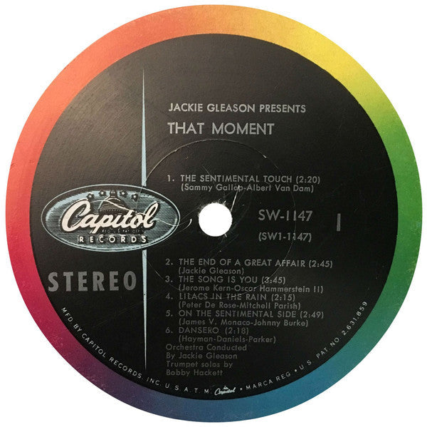 Jackie Gleason - Jackie Gleason Presents Lush Musical Interludes For That Moment - LP