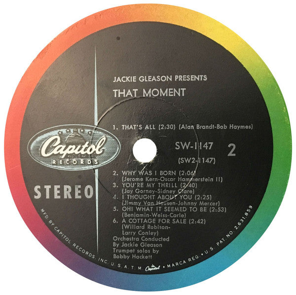 Jackie Gleason - Jackie Gleason Presents Lush Musical Interludes For That Moment - LP
