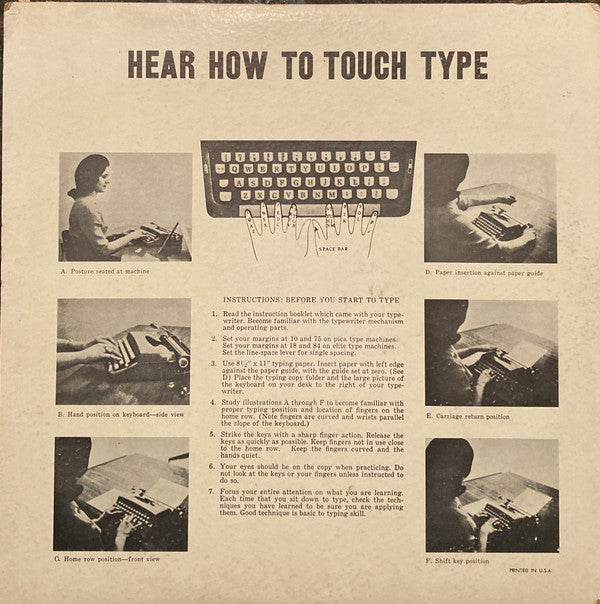 Brother International Corporation - Touch Typing Made Simple - A Sound Teaching Method - LP