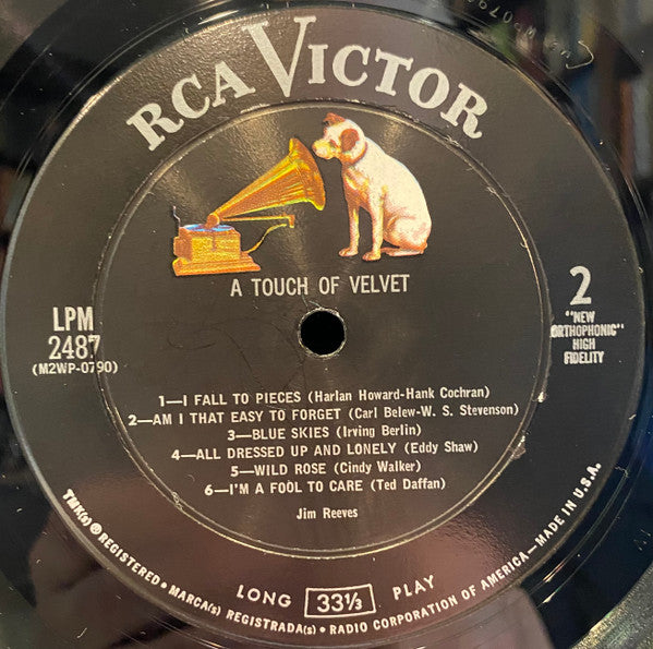Jim Reeves - A Touch Of Velvet - LP