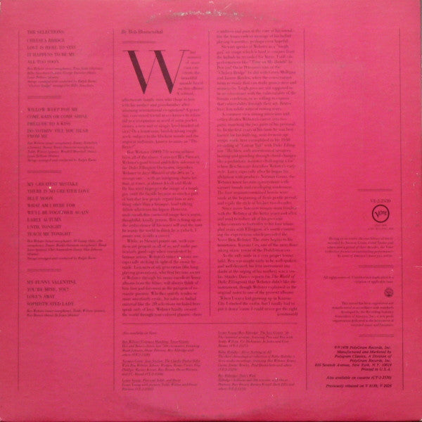 Ben Webster - Ballads - LP