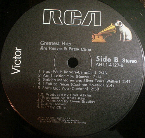 Jim Reeves & Patsy Cline - Greatest Hits - LP