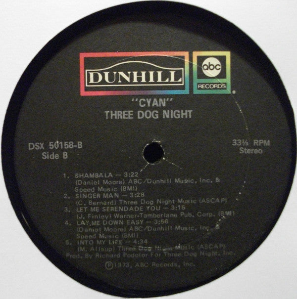 Three Dog Night - Cyan - LP