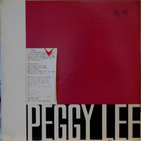 Peggy Lee - The Best Of Peggy Lee - LP