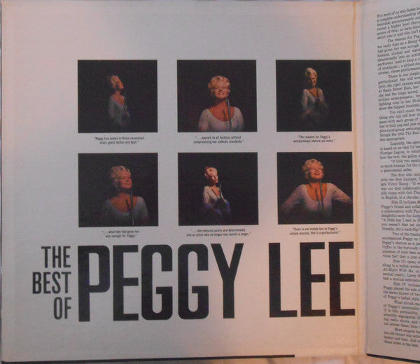 Peggy Lee - The Best Of Peggy Lee - LP