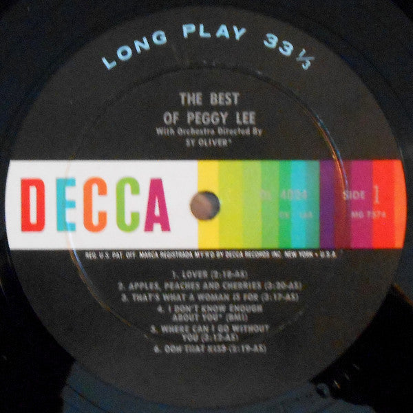 Peggy Lee - The Best Of Peggy Lee - LP