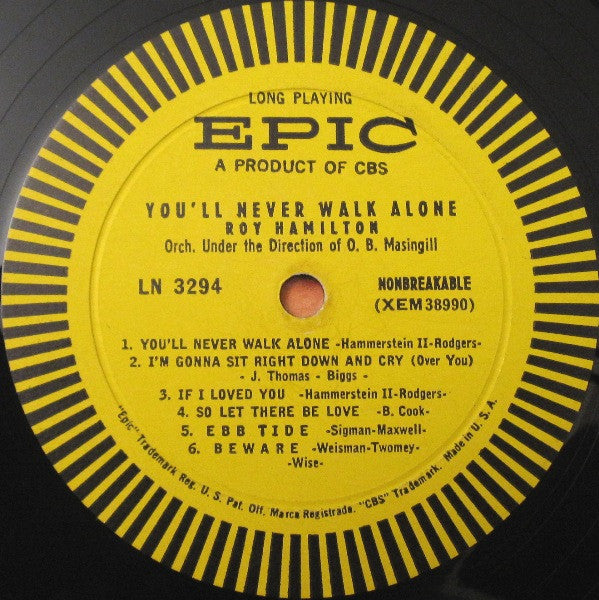 Roy Hamilton  - You'll Never Walk Alone - LP
