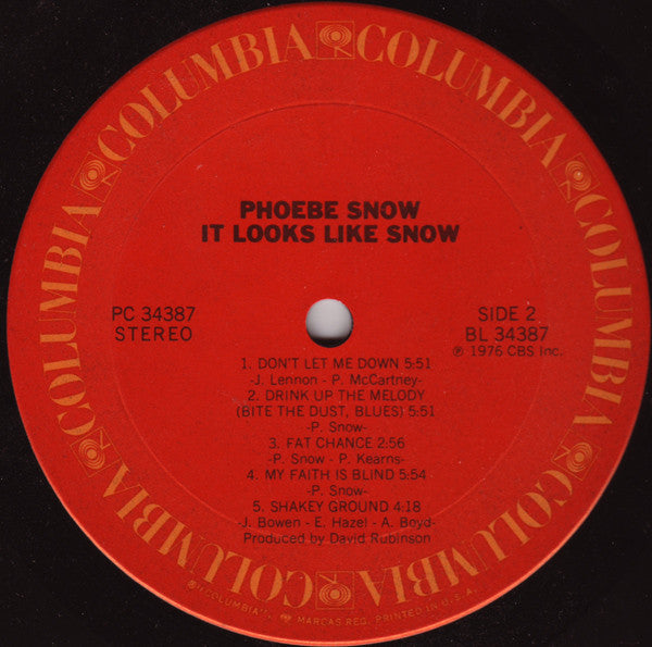Phoebe Snow - It Looks Like Snow - LP
