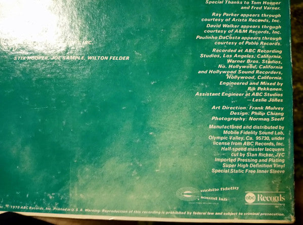 Joe Sample - Rainbow Seeker - LP