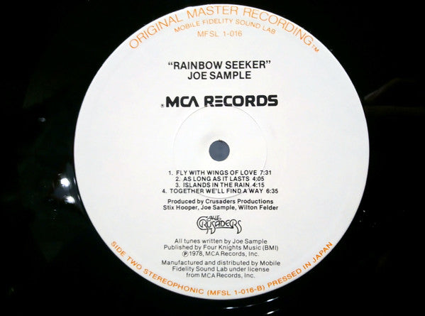 Joe Sample - Rainbow Seeker - LP