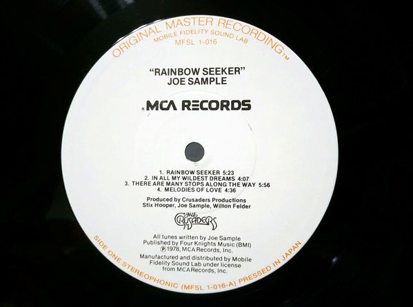 Joe Sample - Rainbow Seeker - LP