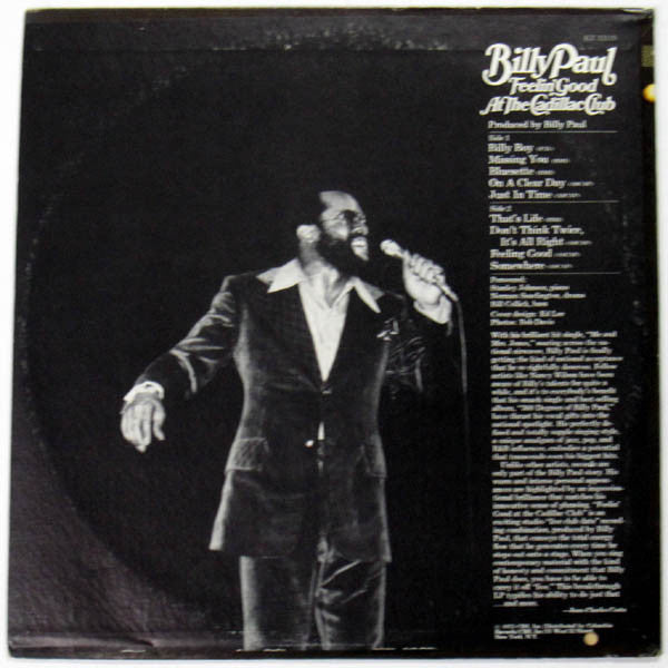 Billy Paul - Feelin' Good At The Cadillac Club - LP