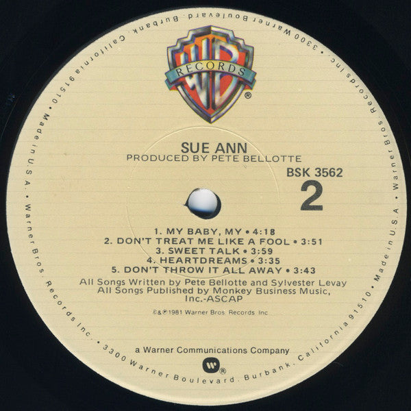 Sue Ann* - Sue Ann - LP