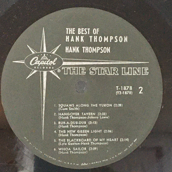 Hank Thompson And The Brazos Valley Boys* - The Best Of Hank Thompson And The Brazos Valley Boys - LP