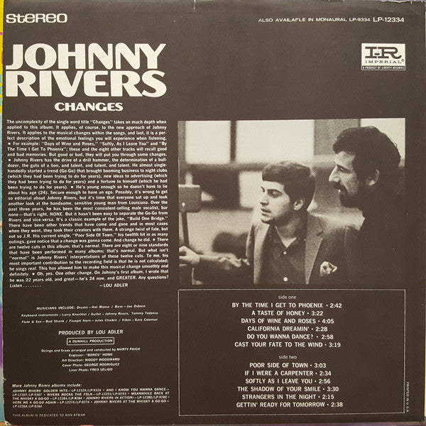 Johnny Rivers - Changes - LP