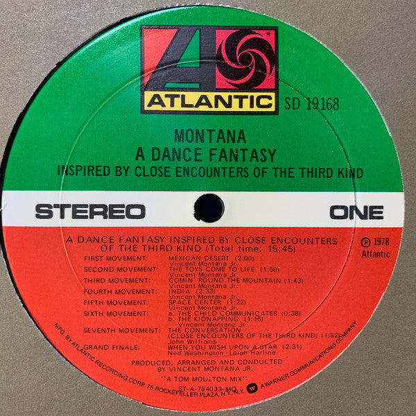 Montana - A Dance Fantasy Inspired By Close Encounters Of The Third Kind - LP