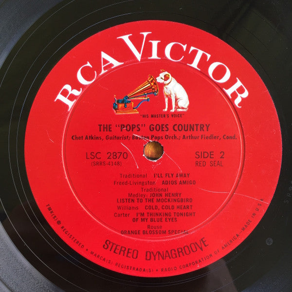 Chet Atkins / Boston Pops* / Arthur Fiedler - The "Pops" Goes Country - LP