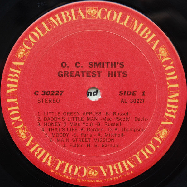O. C. Smith* - O. C. Smith's Greatest Hits - LP