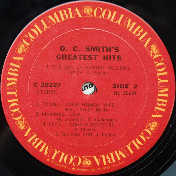 O. C. Smith* - O. C. Smith's Greatest Hits - LP