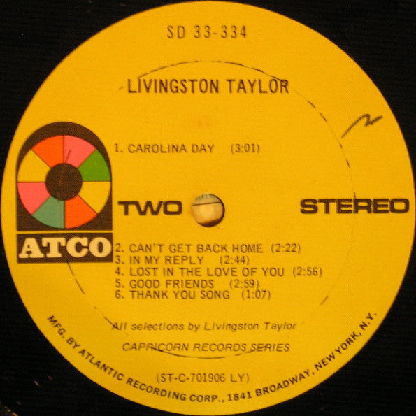 Livingston Taylor - Livingston Taylor - LP