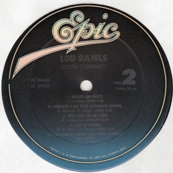 Lou Rawls - Close Company - LP