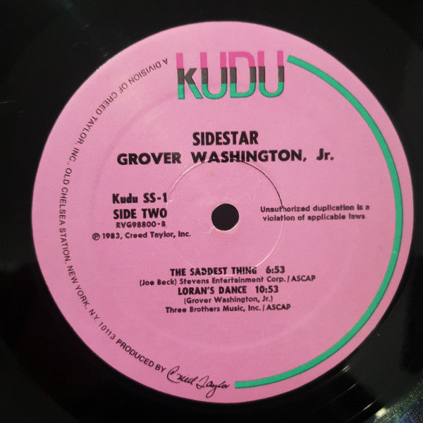Grover Washington, Jr. - Side Star - LP