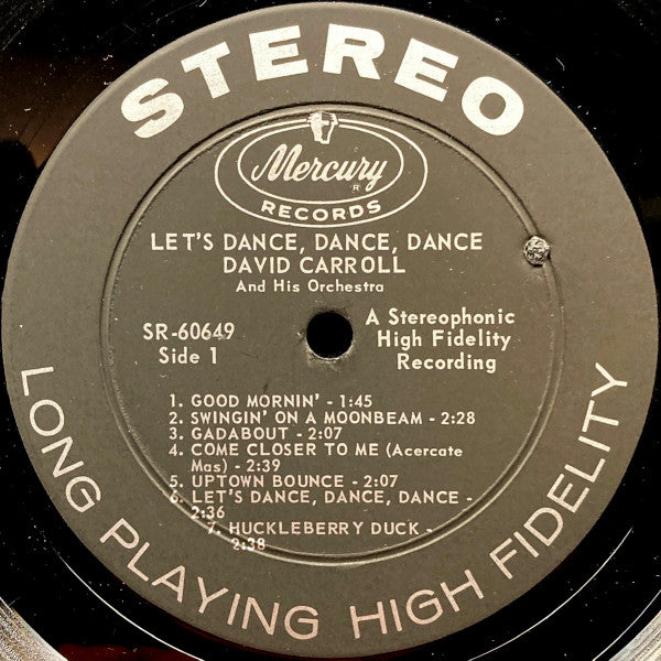 David Carroll And His Orchestra* - Let's Dance, Dance, Dance - LP