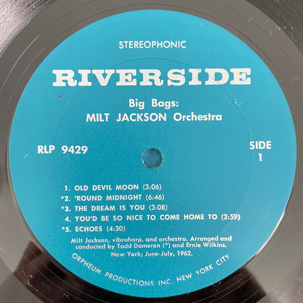 Milt Jackson Orchestra - Big Bags - LP