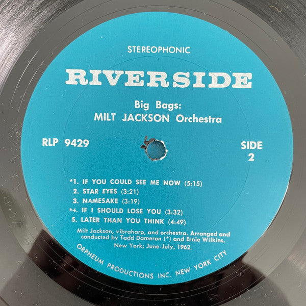 Milt Jackson Orchestra - Big Bags - LP