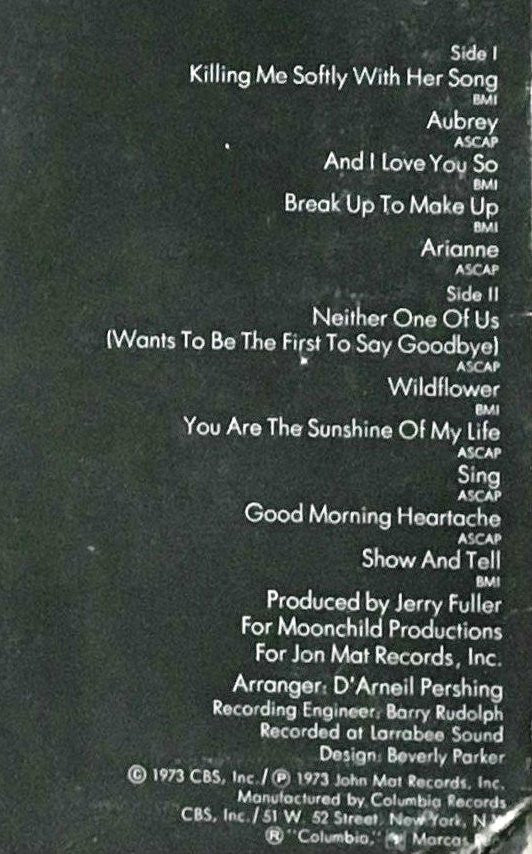 Johnny Mathis - Killing Me Softly With Her Song - LP