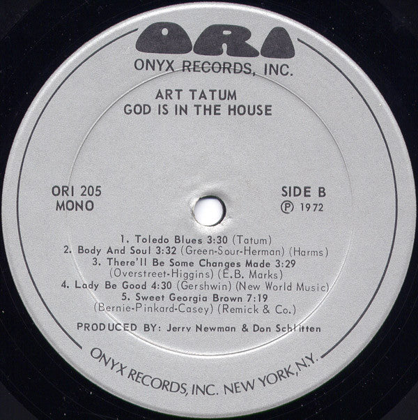 Art Tatum - God Is In The House - LP
