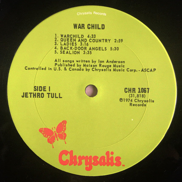Jethro Tull - War Child - LP