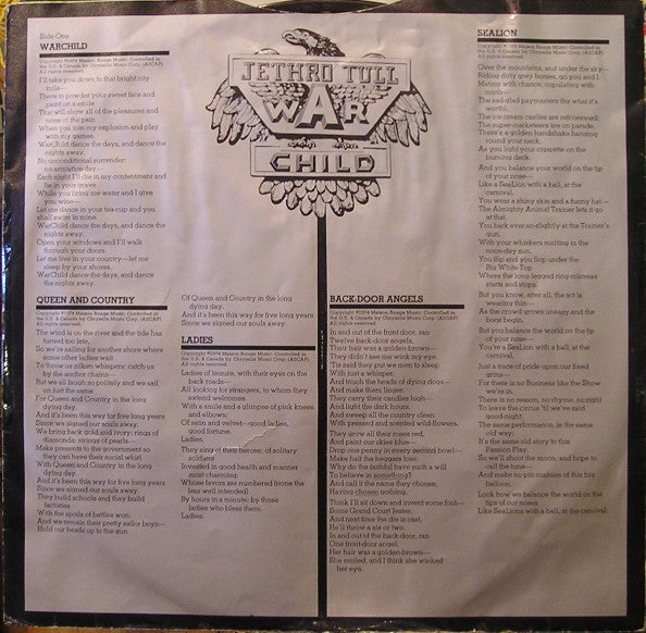 Jethro Tull - War Child - LP