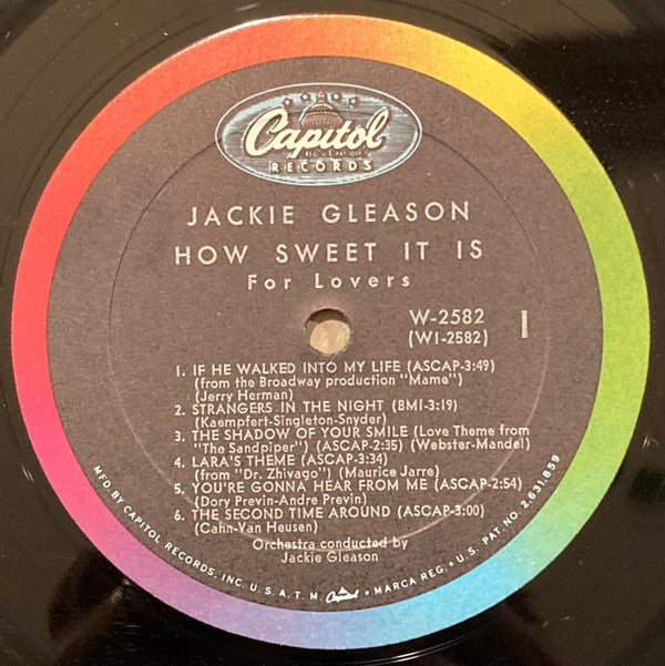 Jackie Gleason - How Sweet It Is For Lovers - LP