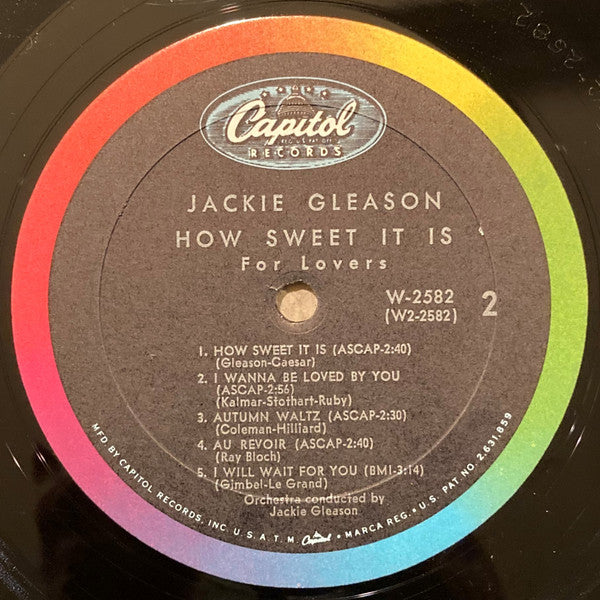 Jackie Gleason - How Sweet It Is For Lovers - LP