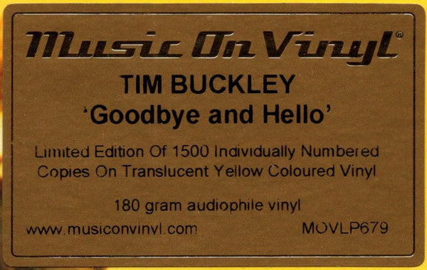 Tim Buckley - Goodbye And Hello - LP