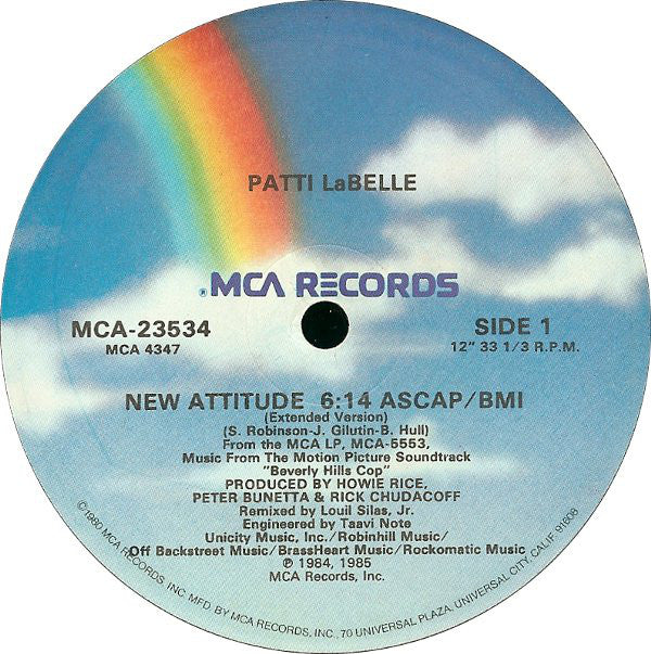 Patti LaBelle / Harold Faltermeyer - New Attitude / Axel F - LP