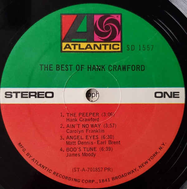 Hank Crawford - The Best Of Hank Crawford - LP