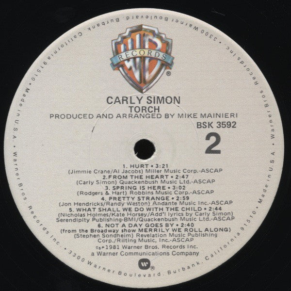 Carly Simon - Torch - LP