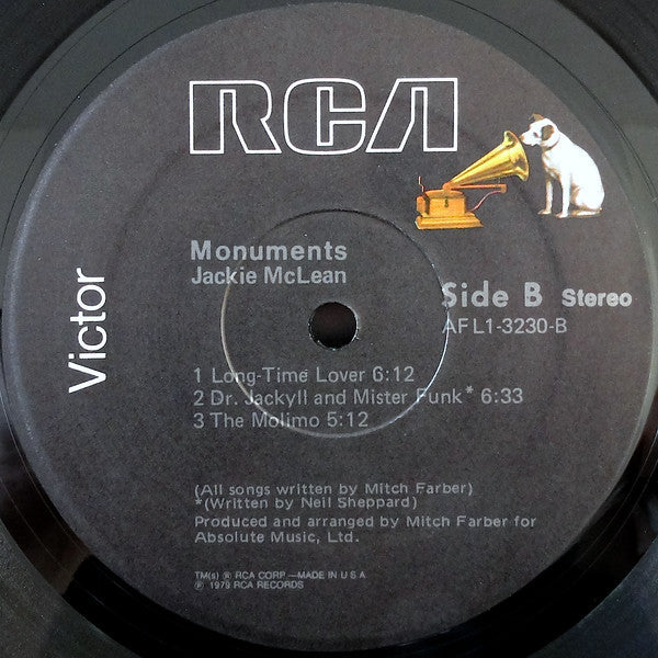 Jackie Mclean - Monuments - LP