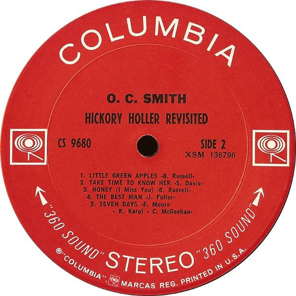 O.C. Smith* - Hickory Holler Revisited - LP